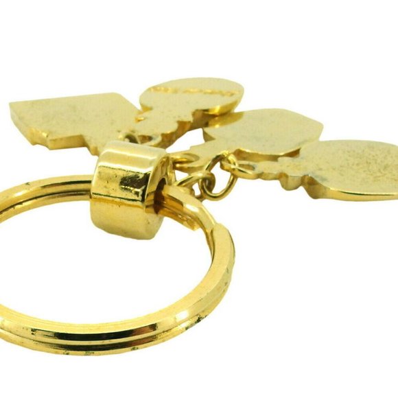 Authentic Dior Key Ring Puffy Motif Gold Plated - Picture 3 of 7